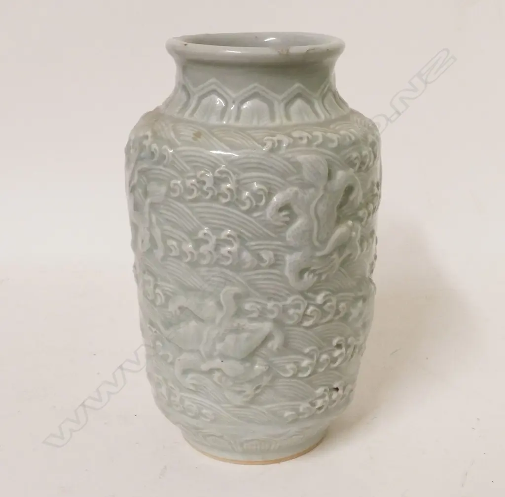 A Chinese celadon vase Image 1++