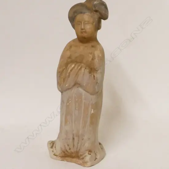 A Chinese Han style funerary figure of a woman