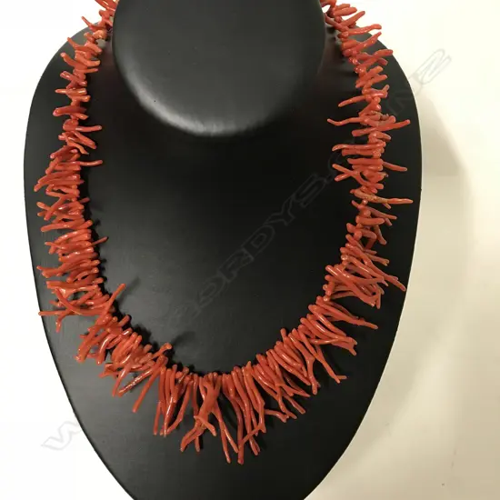 A vintage coral necklace