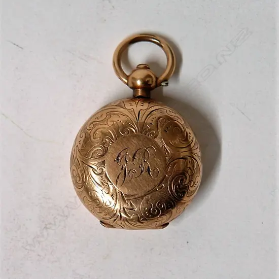 A late 19thC rolled gold Dennison sovereign case