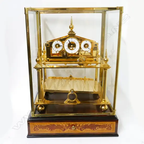 A brass Congreve rolling ball clock