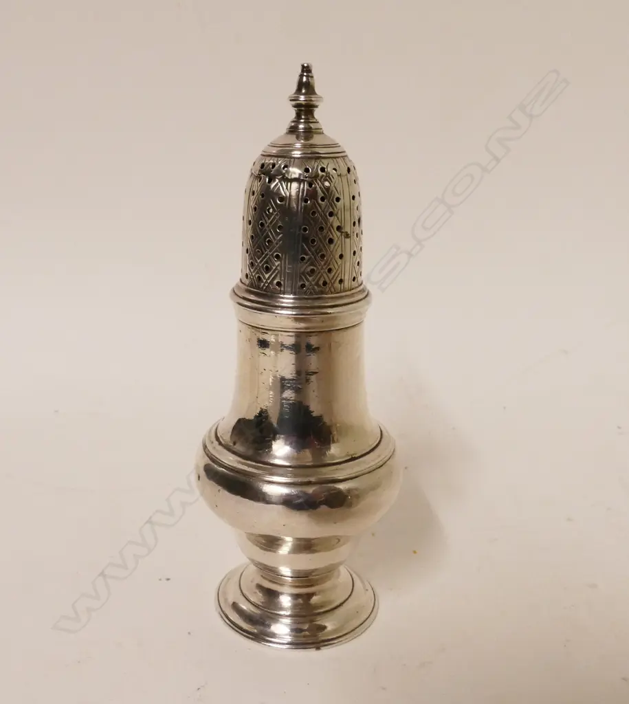 A George II silver caster Image 1++