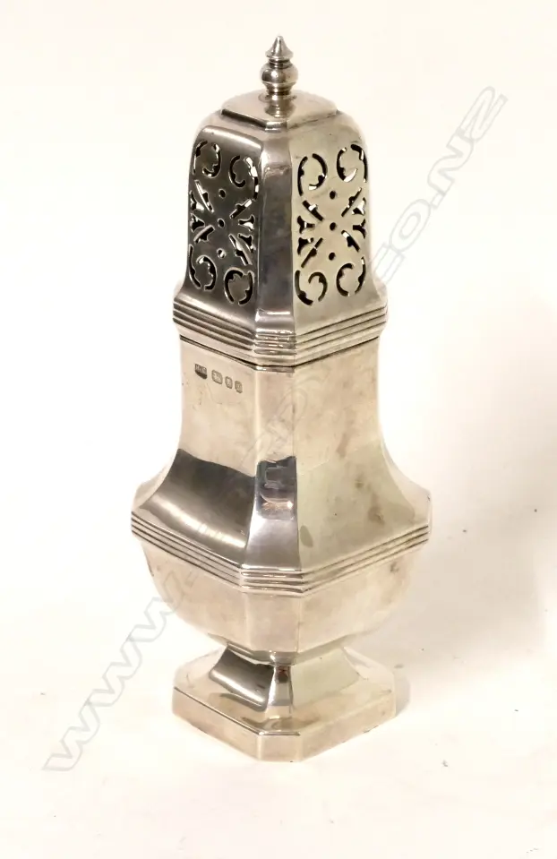 A silver sugar caster Image 1++