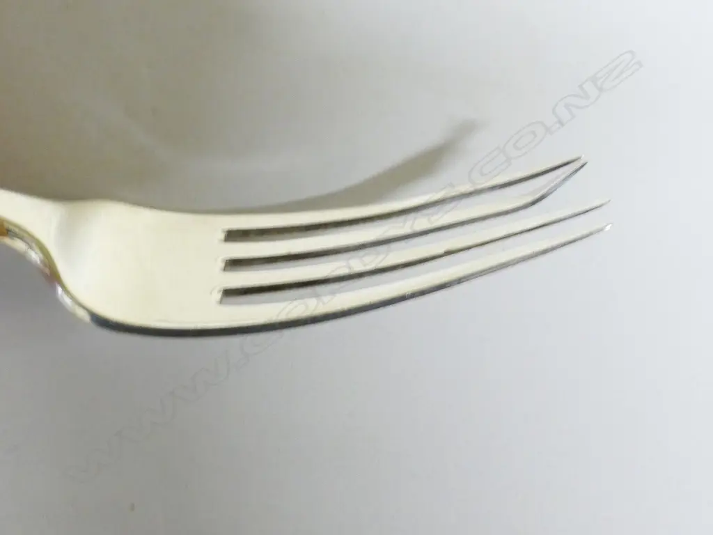 Five George III Scottish silver table forks Image 1++