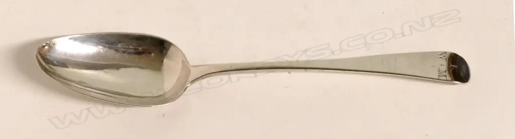 SILVER SERVING SPOON - LONDON 1800 Image 1++