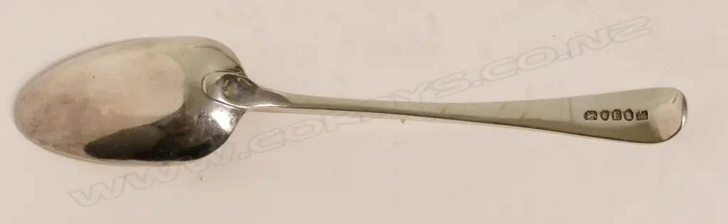 SILVER SERVING SPOON - LONDON 1800 Image 1++