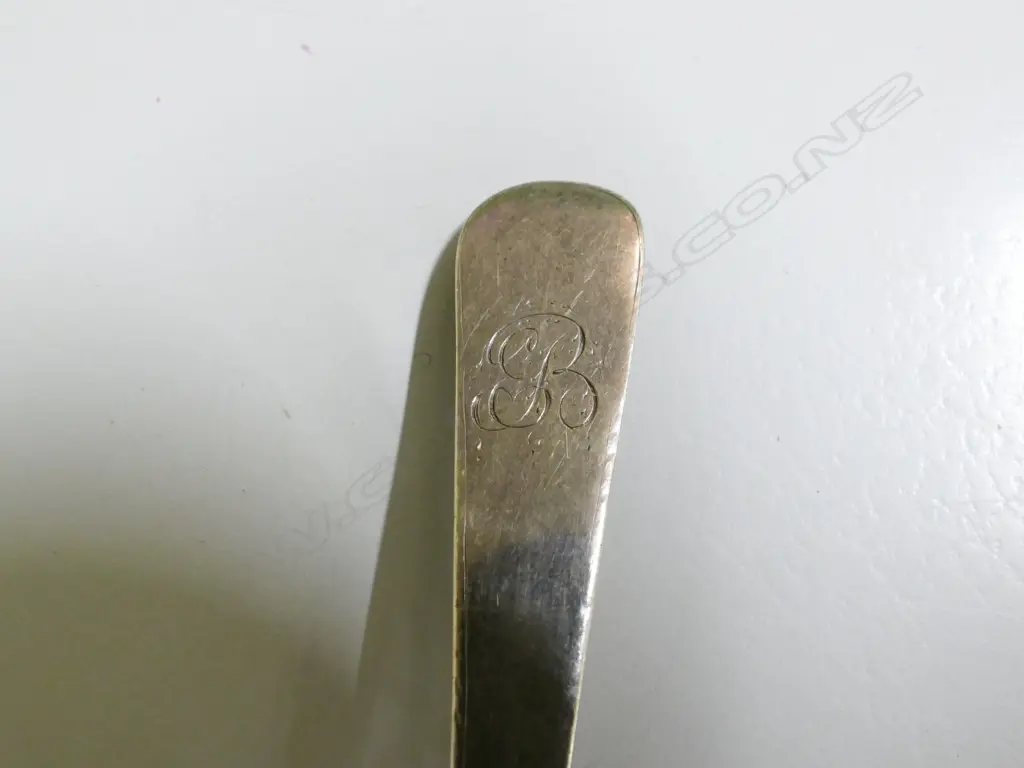 An 18thC Old English silver tablespoon Image 1++