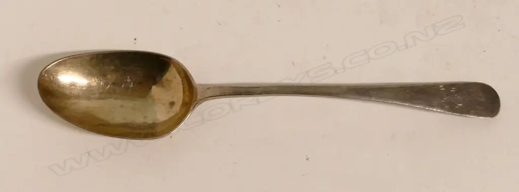 An 18thC Old English silver tablespoon Image 1++