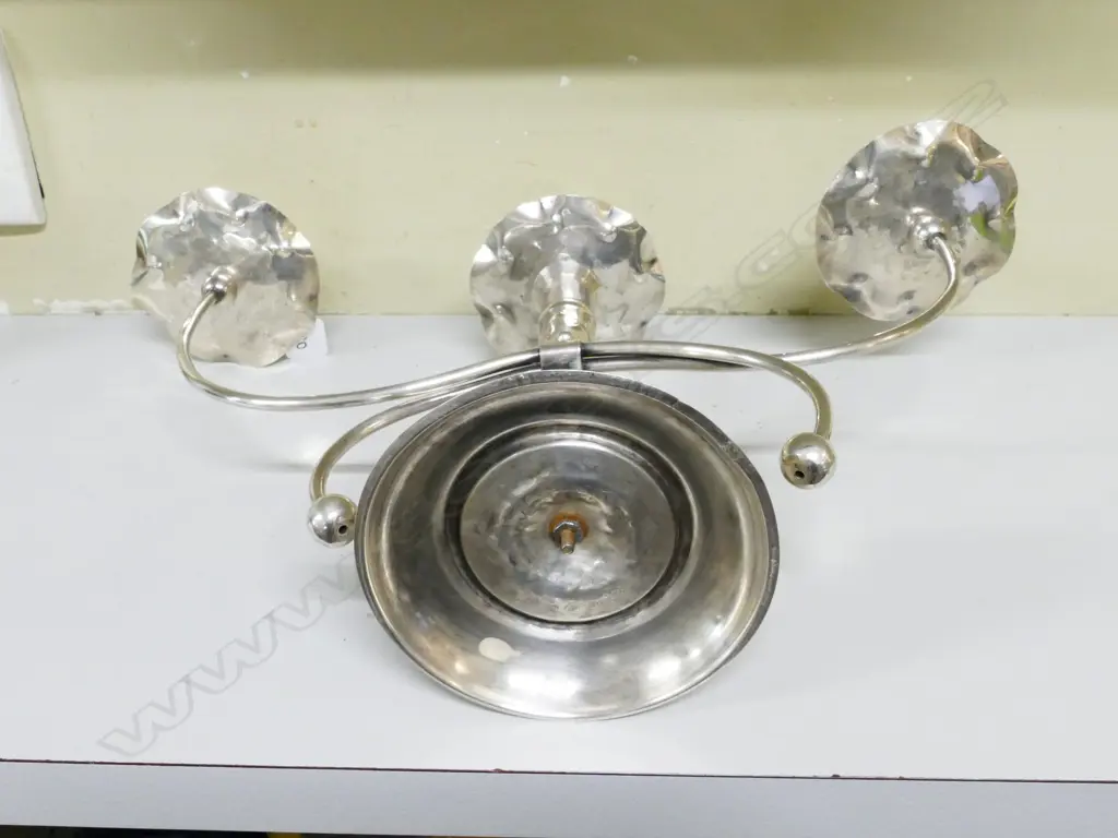 A N.Z. Arts & Crafts silver candelabra Image 1++