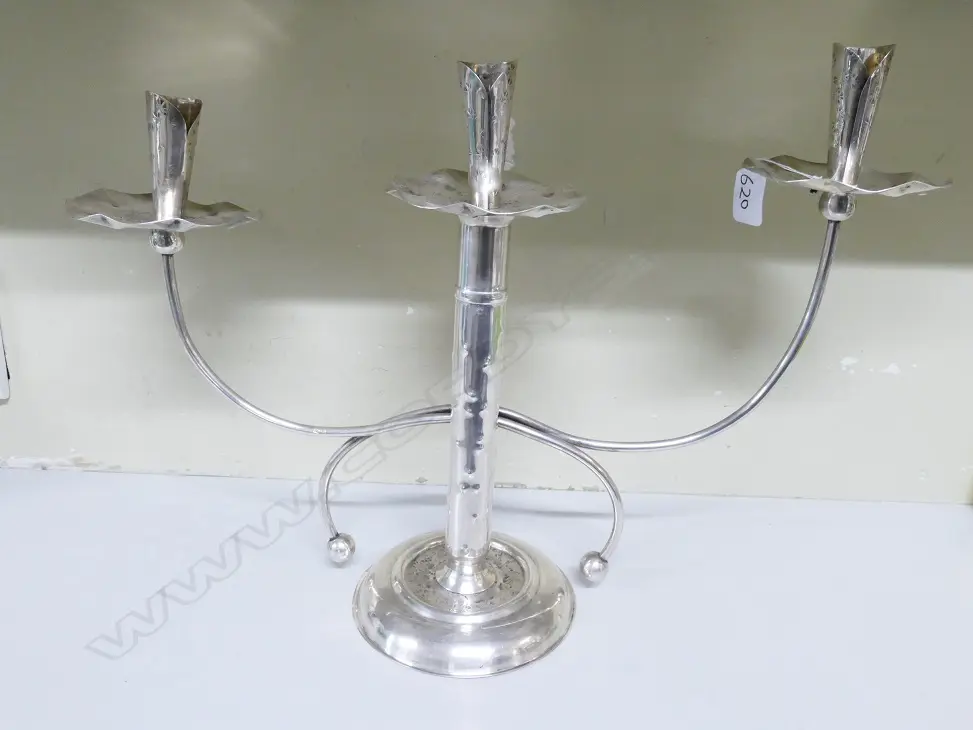 A N.Z. Arts & Crafts silver candelabra Image 1++