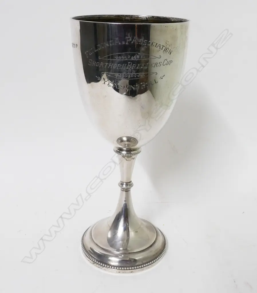 An Edwardian silver trophy cup Image 1++