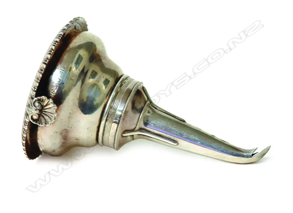 A George III silver wine funnel Image 1++