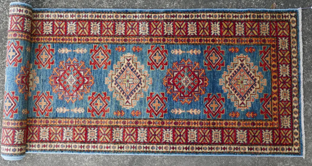 A hand knotted Afghan Kazak runner Image 1++