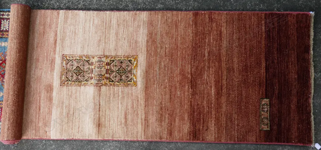 A hand knotted Pakistan Gabbeh runner Image 1++