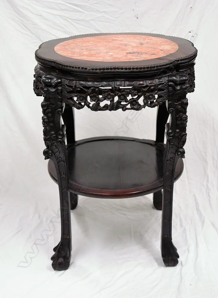 A Chinese hardwood centre table Image 1++