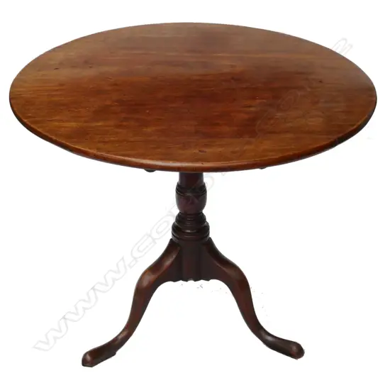 A Georgian tilt-top wine table