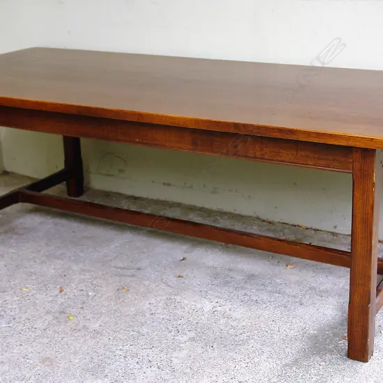 A French provincial style walnut banquet dining table