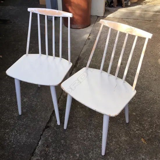 Set of six vintage Danish Folke Palsson J77 Dining Chairs