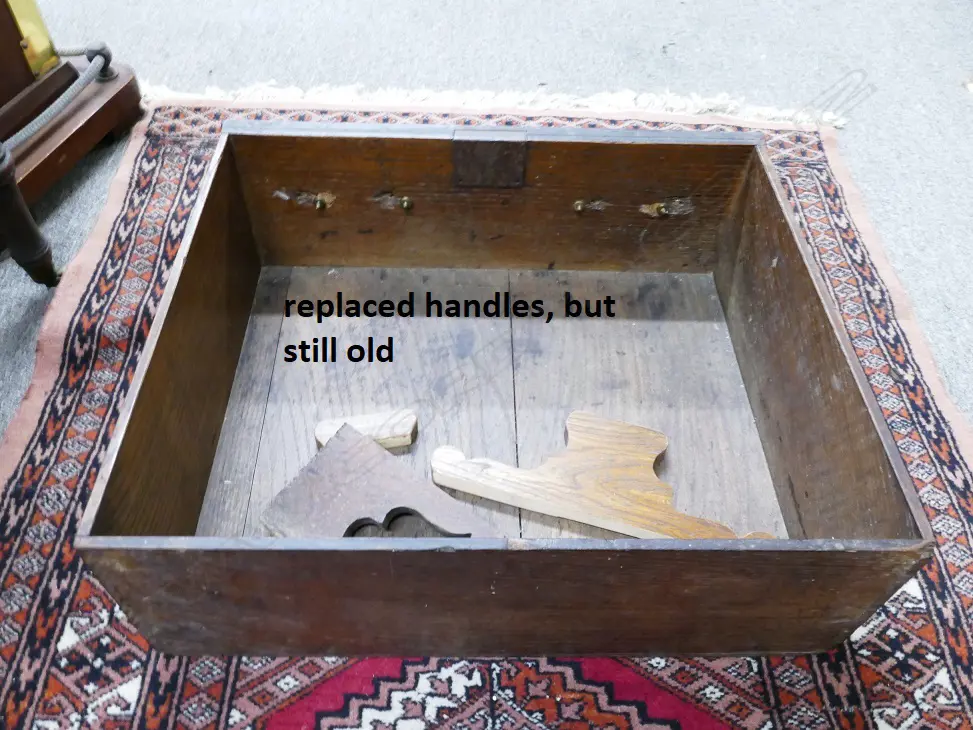 An impressive Georgian oak two-stage housekeeper's cupboard of plain country style Image 1++