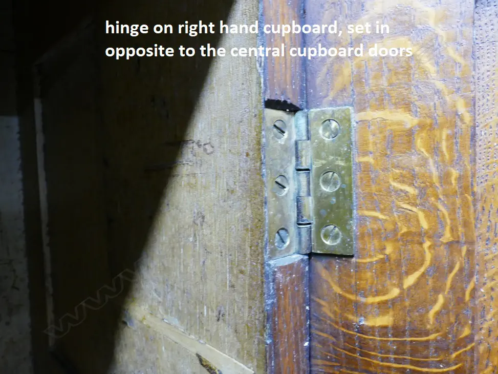 An impressive Georgian oak two-stage housekeeper's cupboard of plain country style Image 1++