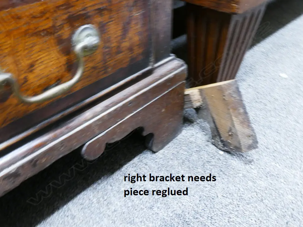 An impressive Georgian oak two-stage housekeeper's cupboard of plain country style Image 1++