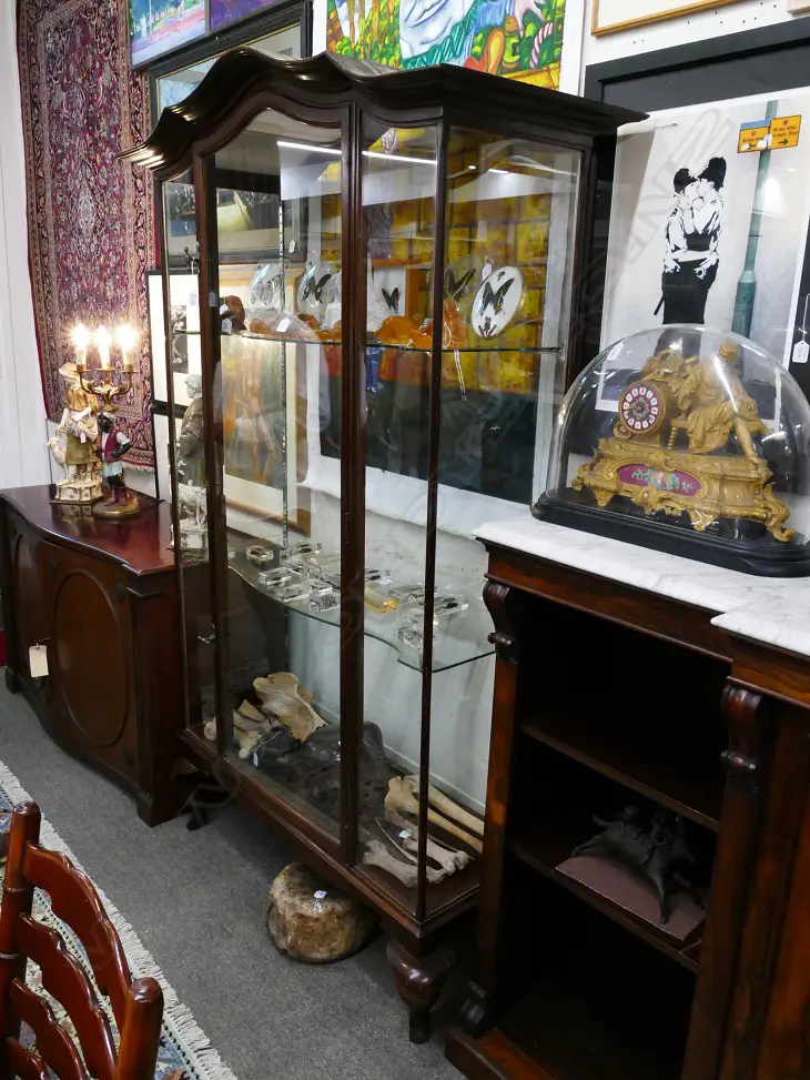 A vintage glass display cabinet Image 1++