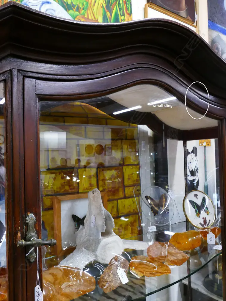 A vintage glass display cabinet Image 1++