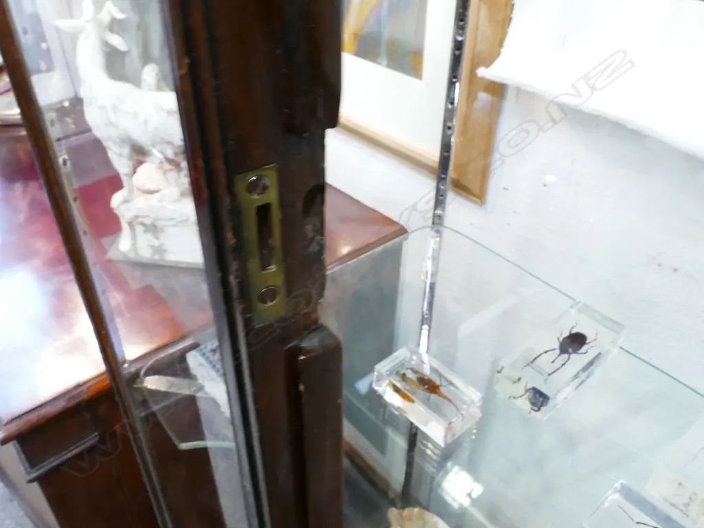 A vintage glass display cabinet Image 1++