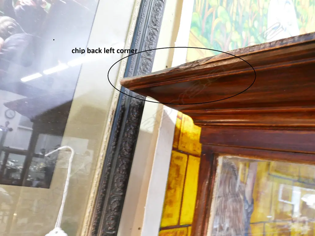 A vintage glass display cabinet Image 1++