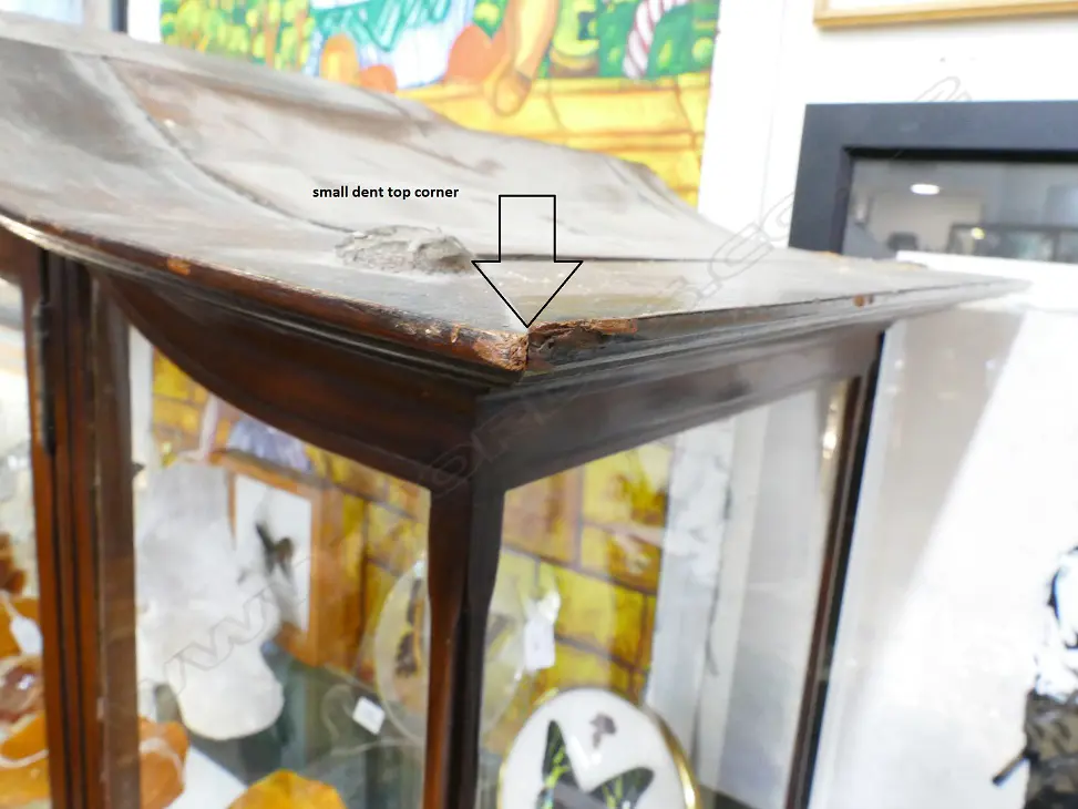 A vintage glass display cabinet Image 1++