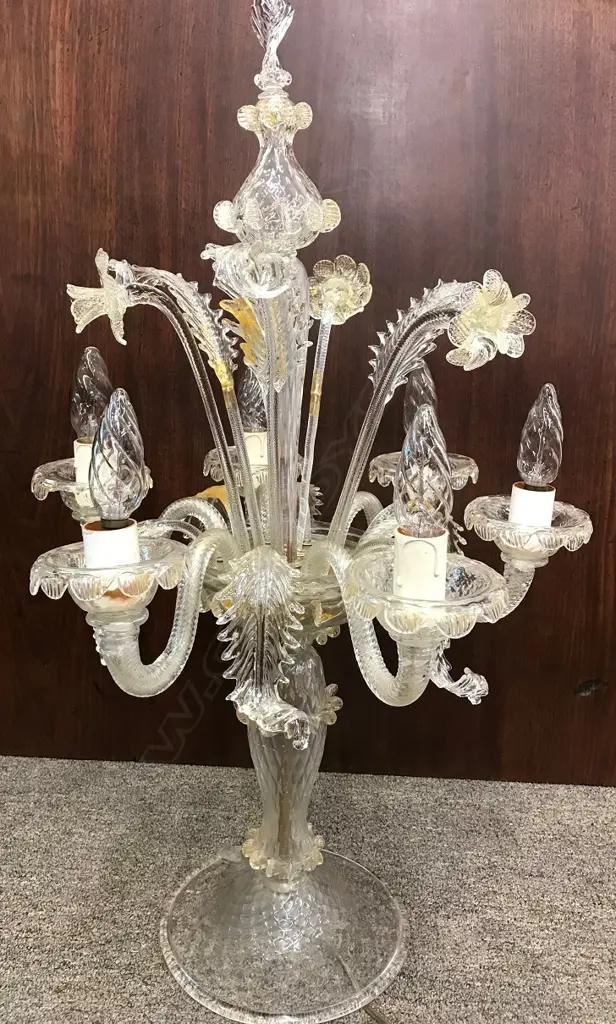 A Murano glass table lamp Image 1++