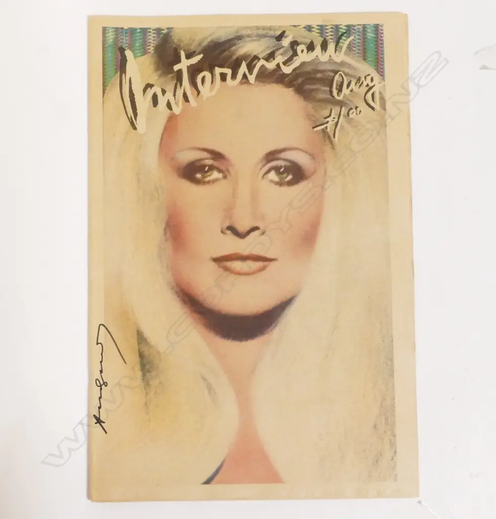 A vintage edition of Andy Warhol's 'Interview' magazine Image 1++