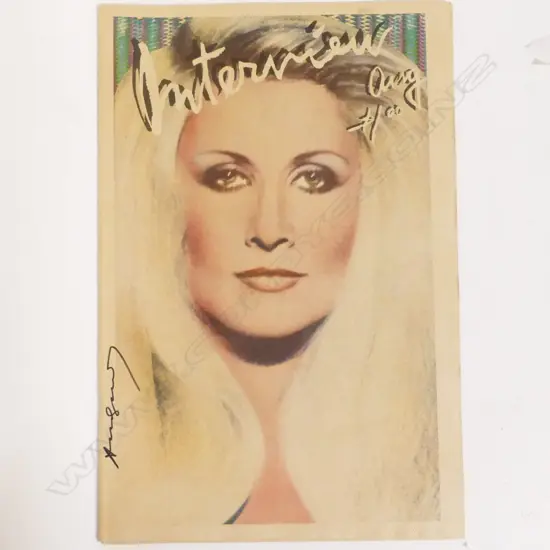 A vintage edition of Andy Warhol's 'Interview' magazine