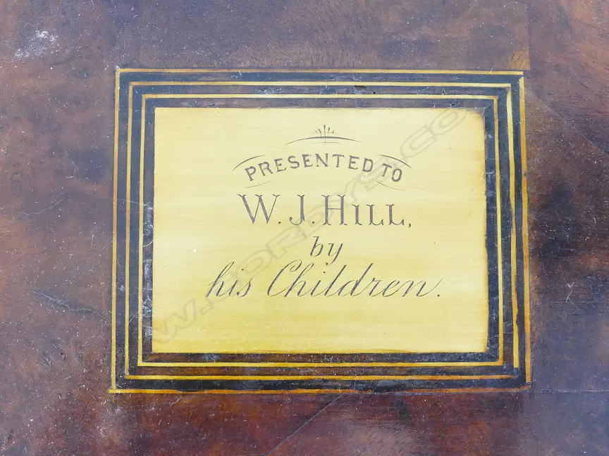 An impressive Victorian walnut writing slope Image 1++