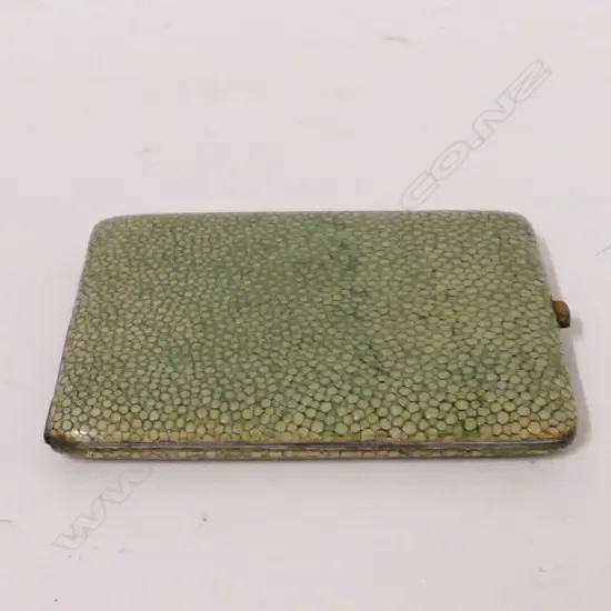 A 1920s shagreen cigarette case