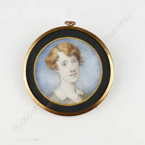 Two hand painted miniatures on ivory