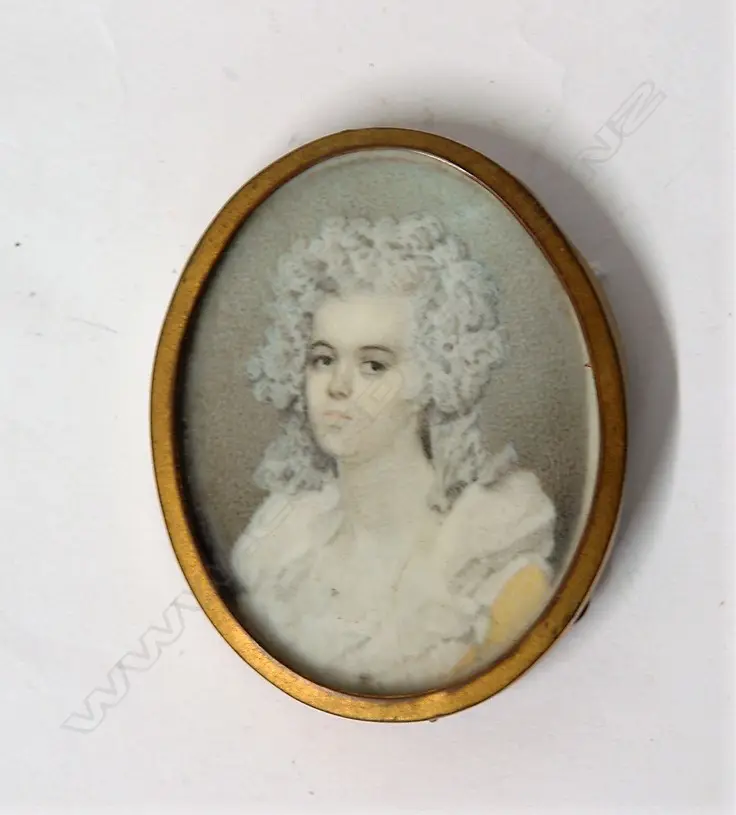 19THC PORTRAIT MINIATURE Image 1++
