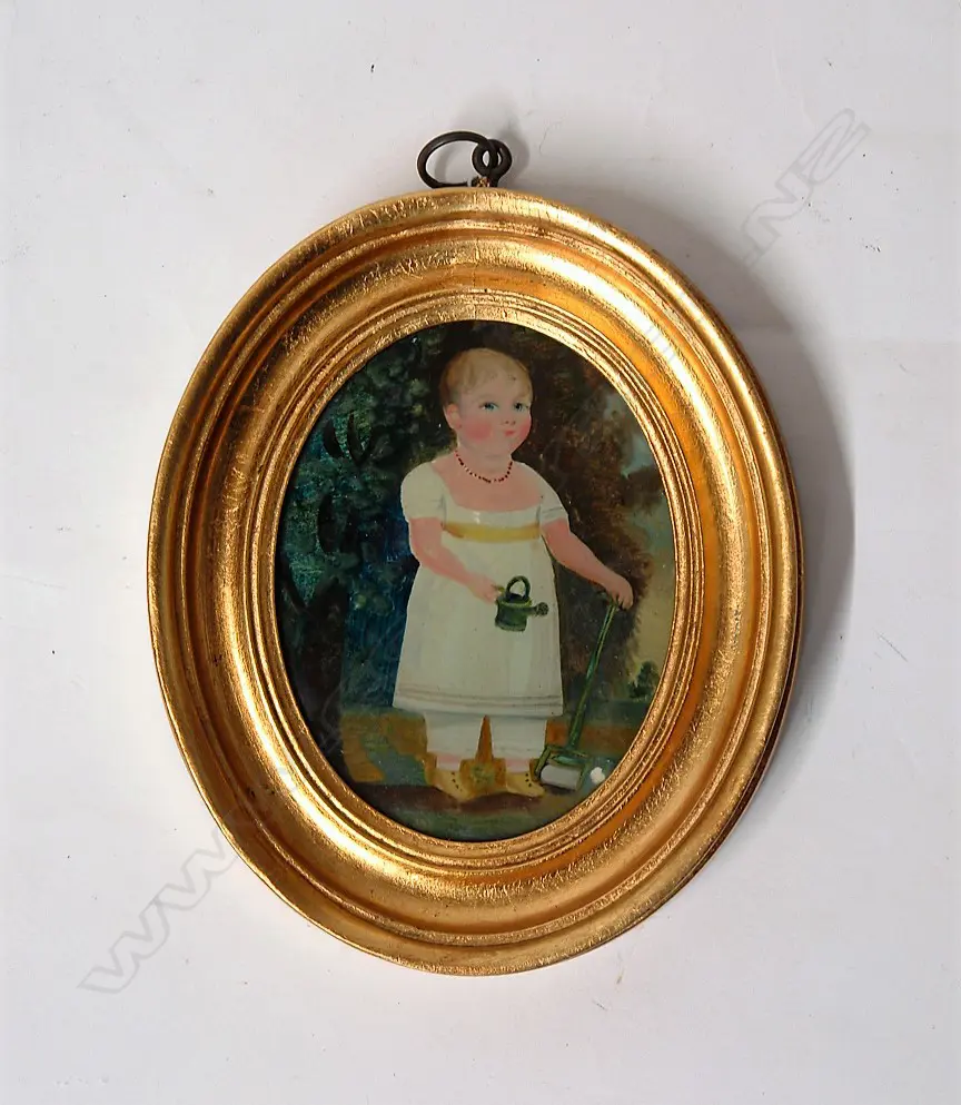 An early 19thC portrait miniature of a young girl Image 1++