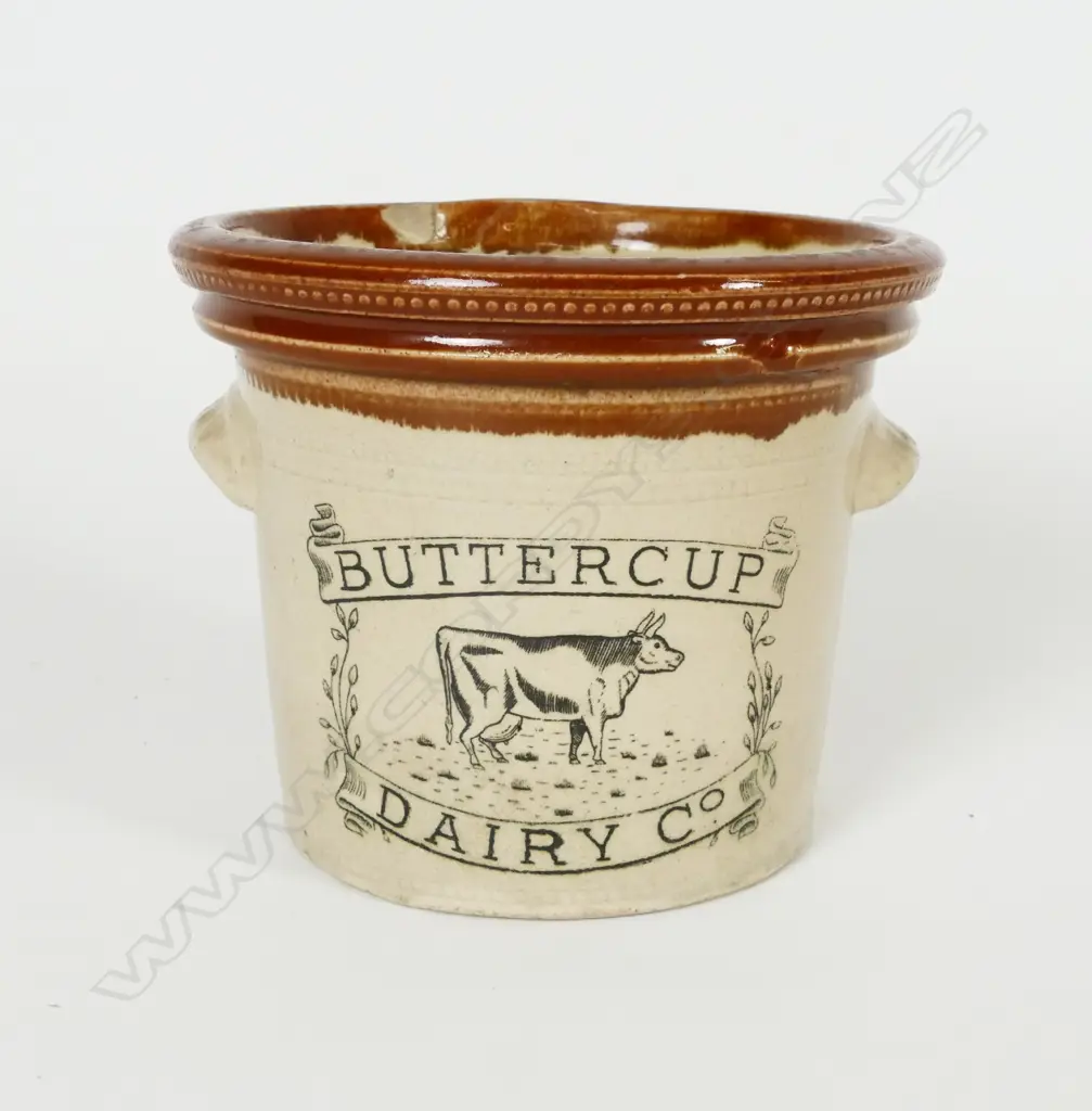 Two Buttercup Dairy Company butter crocks Image 1++