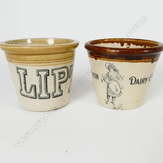 A Victorian Danish Dairy Company 2lb butter crock
