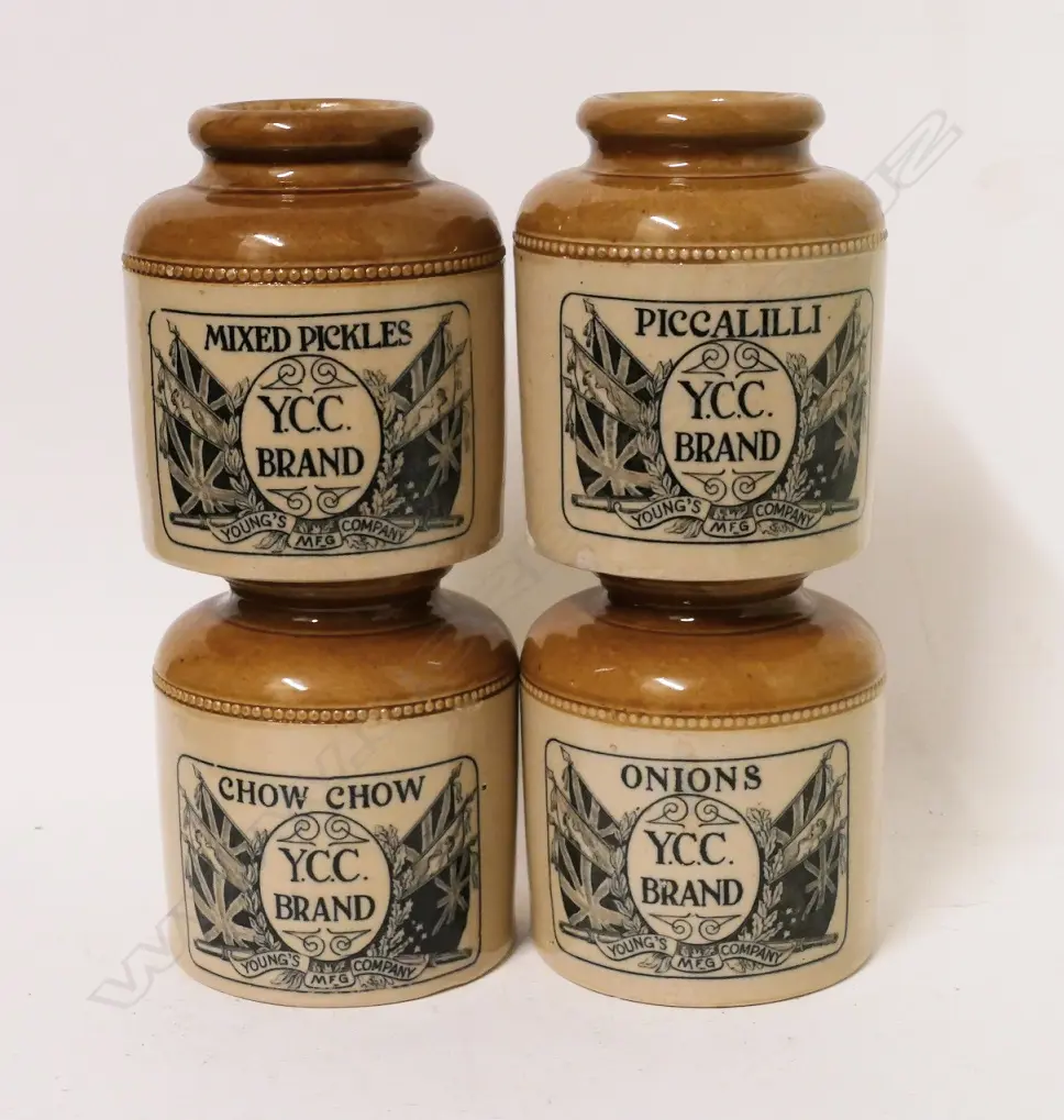 A set of YCC stoneware condiment jars Image 1++