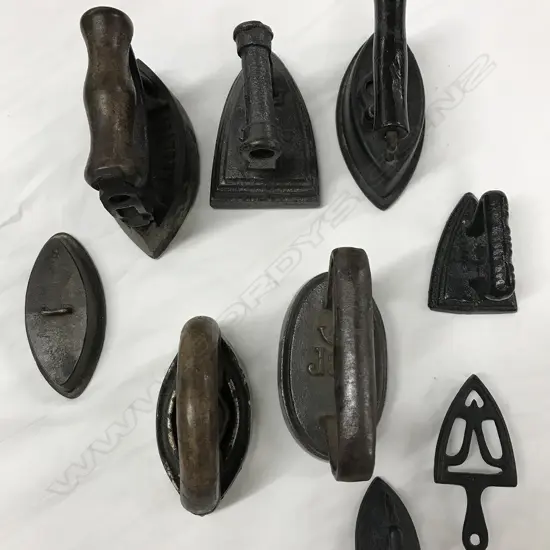 A collection of lace irons