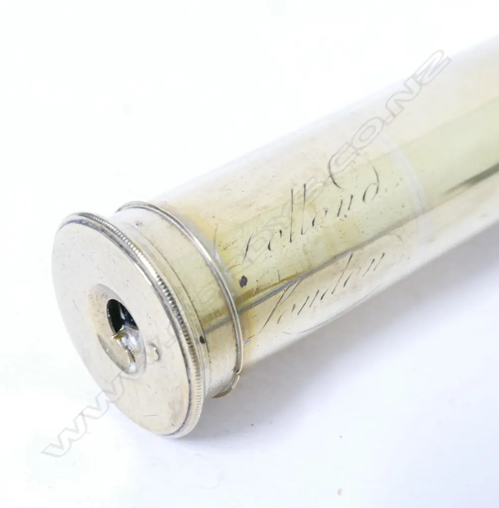 A 19th century naval three draw pocket telescope by Dolland Image 1++