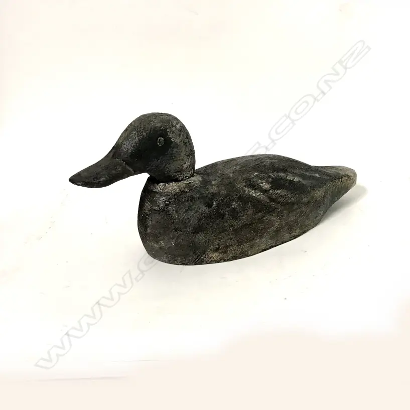 A c.1940s 13½" spoonbill wooden decoy duck Image 1++