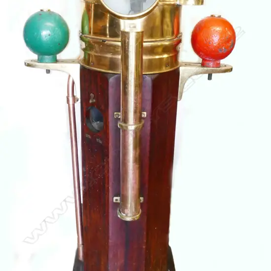 An old ship's binnacle compass