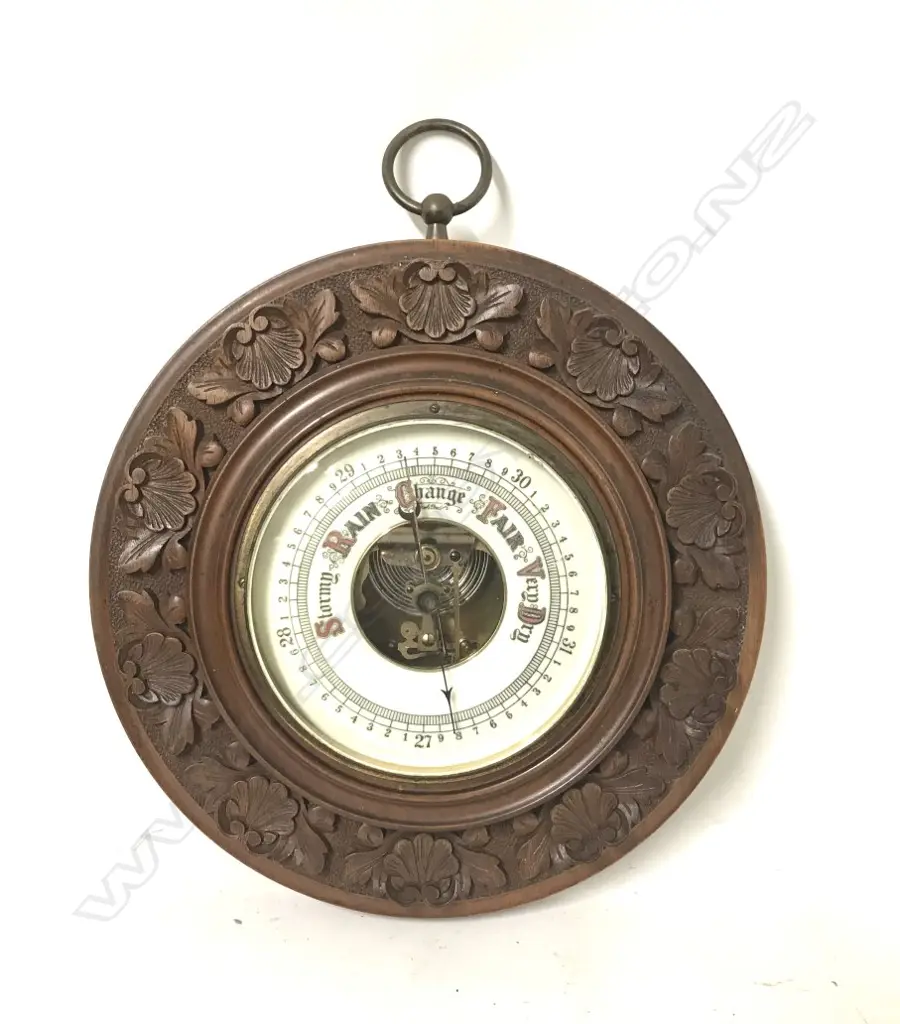 A vintage circular barometer Image 1++