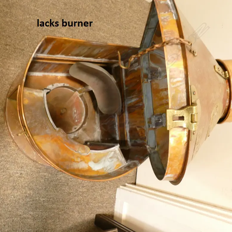 A Chinese copper and brass navigation light Image 1++