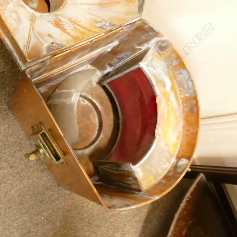 A Chinese copper and brass navigation light Image 1++