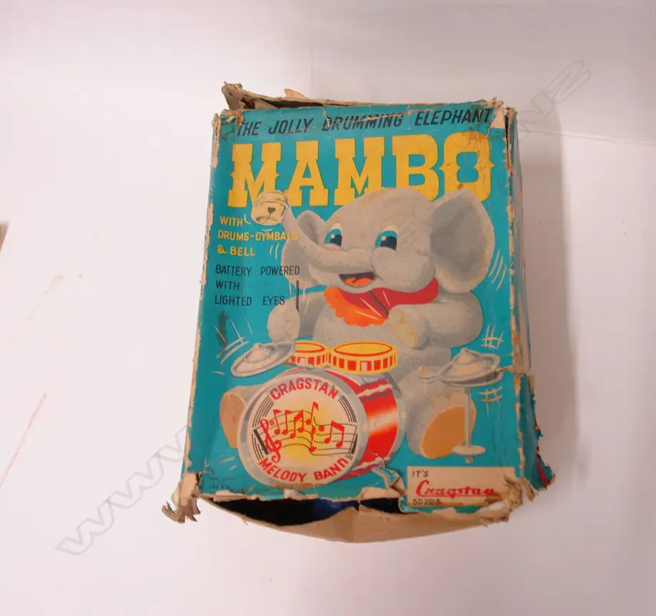 A vintage Japanese Cragston 'Mambo' Jolly Drumming Elephant toy Image 1++