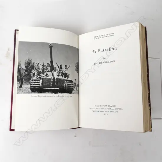 Official History of New Zealand in the Second World War 1939-45 '22 Battalion'